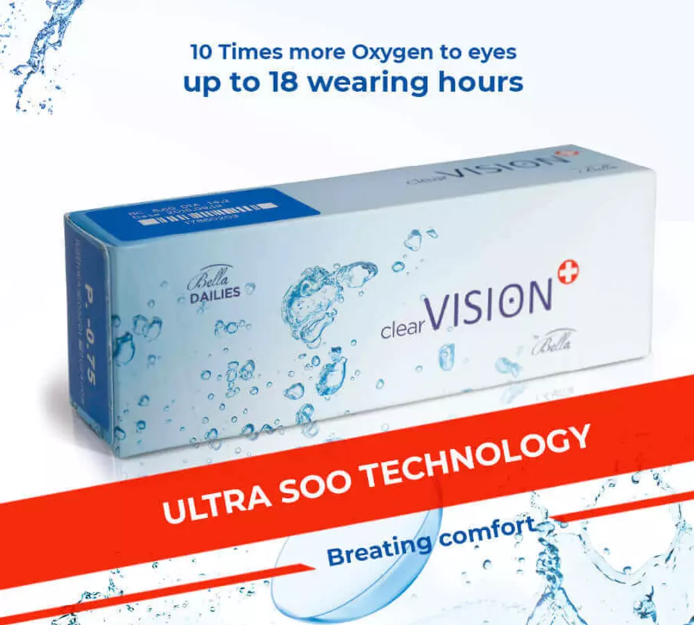 Bella Clear Vision - Dailies(15 Pairs)