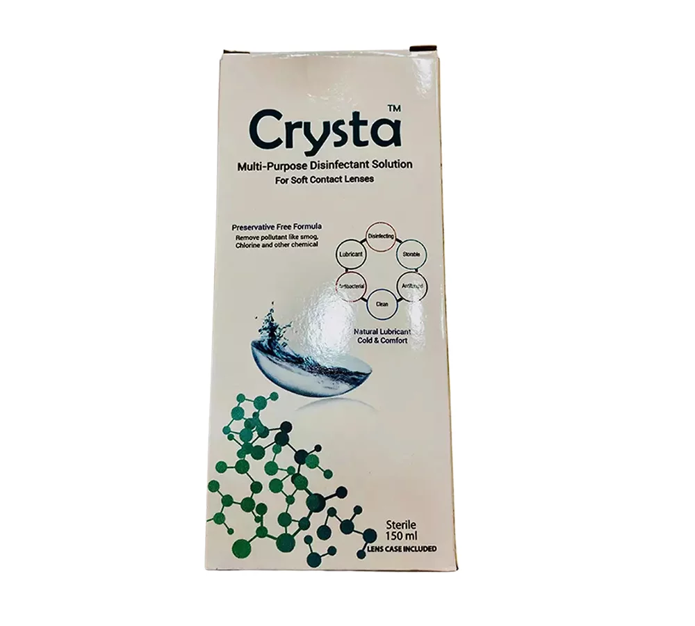 Multi-Purpose Contact Lens Solution 150 ML - Crysta