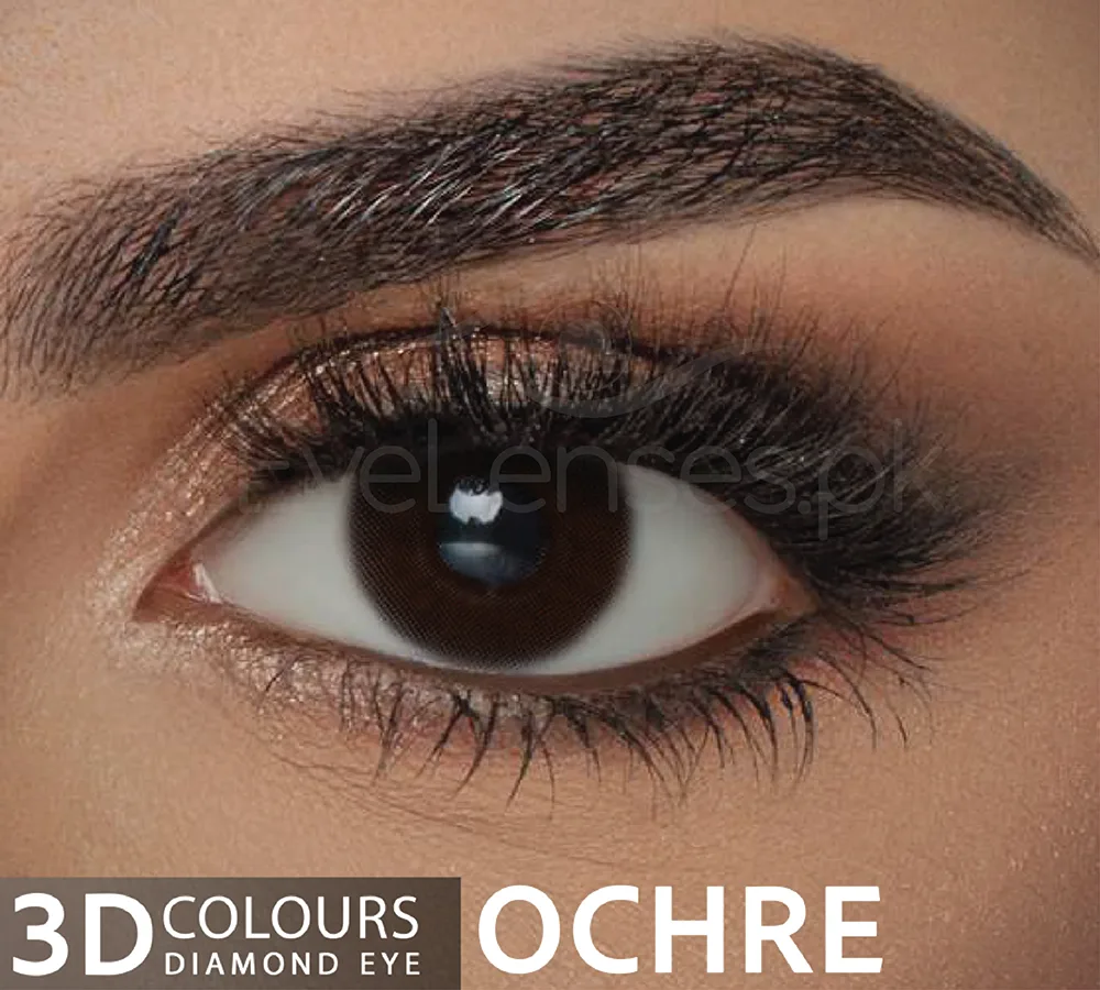 Ochre Diamond Eye - 3D Color