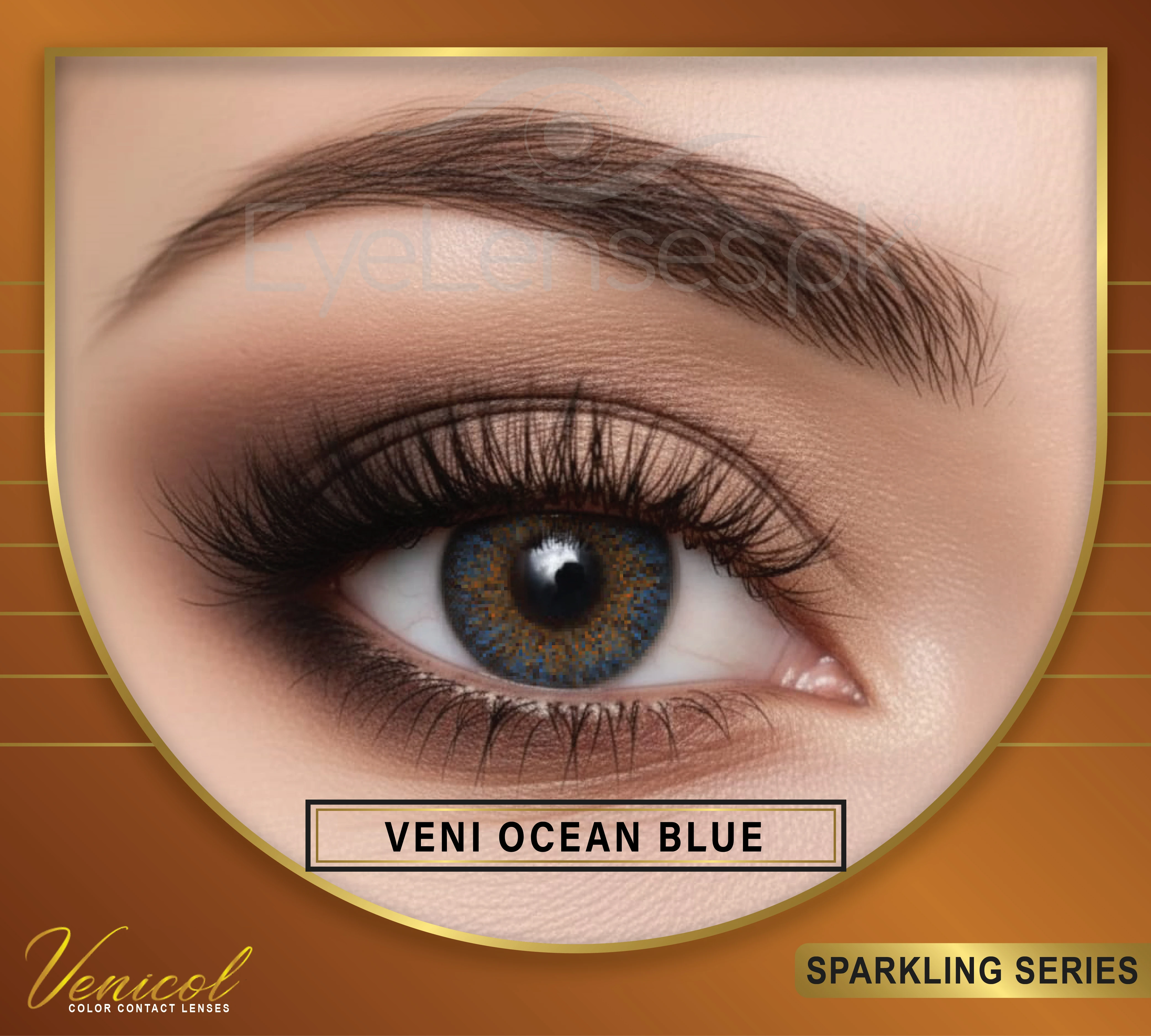 Venicol Ocean Blue Sparkling Lens